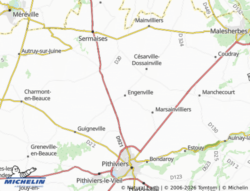 Carte MICHELIN Engenville - ViaMichelin