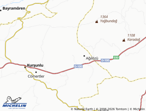 MICHELIN Sivricek map - ViaMichelin