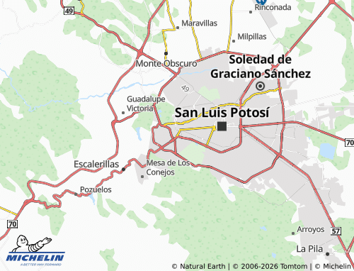 Mapa MICHELIN Bellas Lomas - ViaMichelin