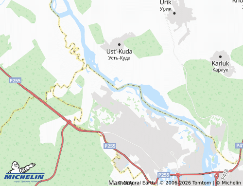 MICHELIN-Landkarte Bereg Angary - ViaMichelin
