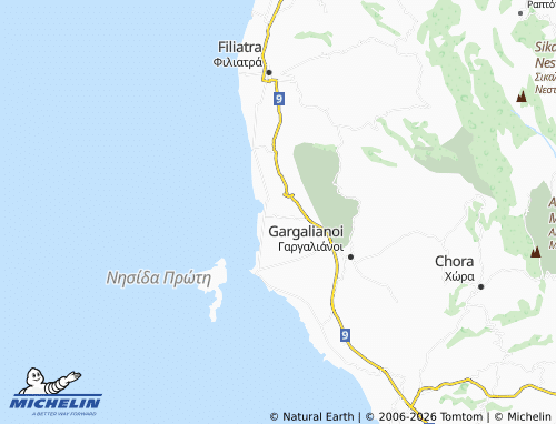 MICHELIN Vatias map - ViaMichelin