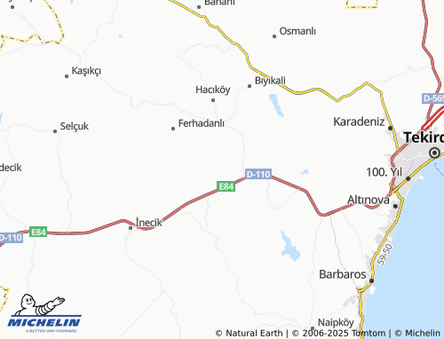Mappa MICHELIN Güveçli - ViaMichelin