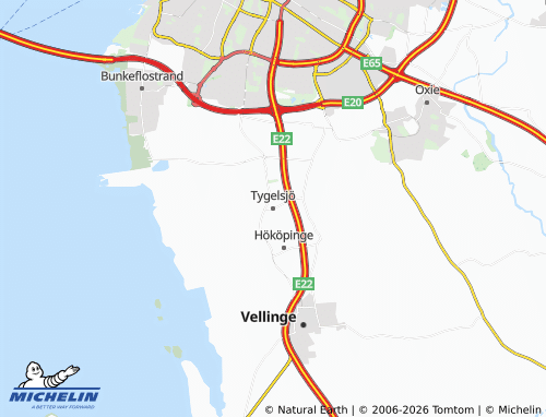 Mappa MICHELIN Tygelsjö - ViaMichelin