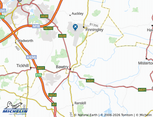 MICHELIN Austerfield map - ViaMichelin