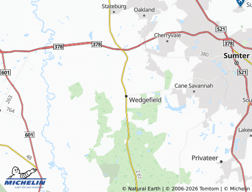 Carte MICHELIN Wedgefield - ViaMichelin