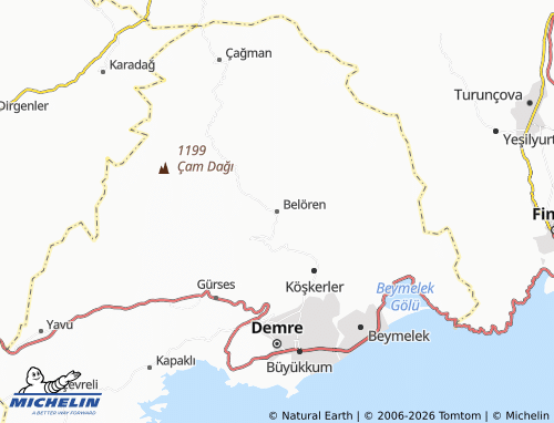 MICHELIN Belören map - ViaMichelin