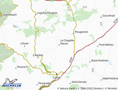 MICHELIN La Chapelle-Neuve map - ViaMichelin