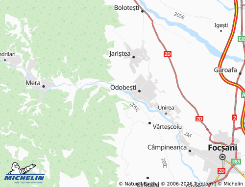MICHELIN Broșteni map - ViaMichelin