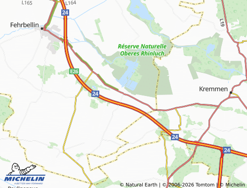 MICHELIN Linum map - ViaMichelin