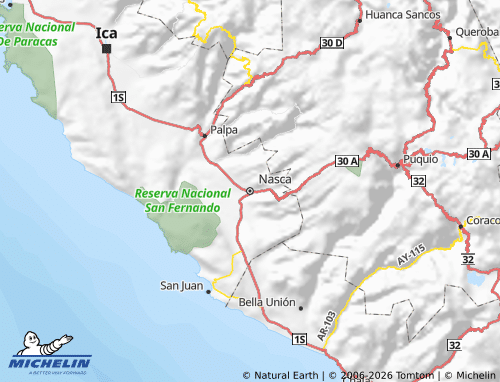 Mapa MICHELIN Nazca - ViaMichelin
