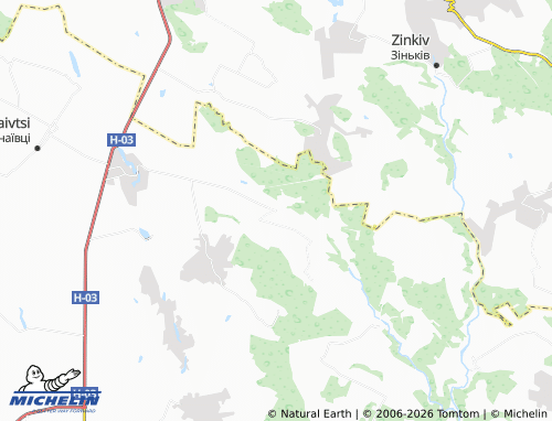 MICHELIN Maliivtsi map - ViaMichelin