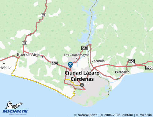Mapa MICHELIN Las Guacamayas - ViaMichelin