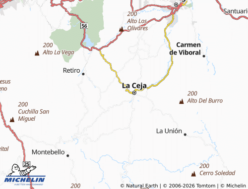 Carte MICHELIN La Milagrosa - ViaMichelin