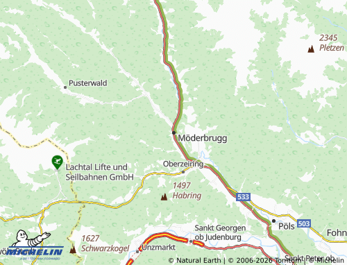 Mapa MICHELIN Möderbrugg - ViaMichelin