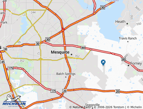 Carte MICHELIN Mesquite - ViaMichelin