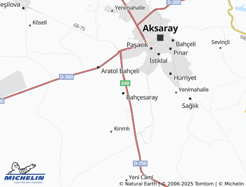 Kaart MICHELIN Bahçesaray - ViaMichelin