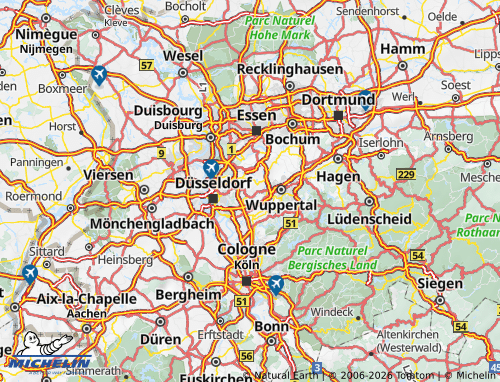 MICHELIN Mettmann map - ViaMichelin