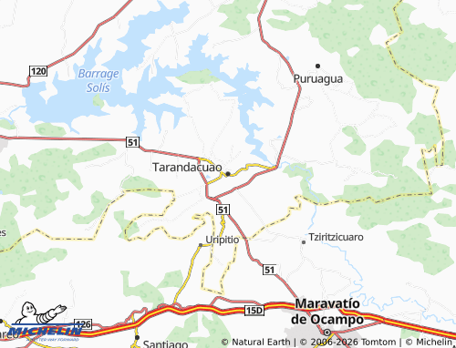 Mappa MICHELIN Tarandacuao - ViaMichelin