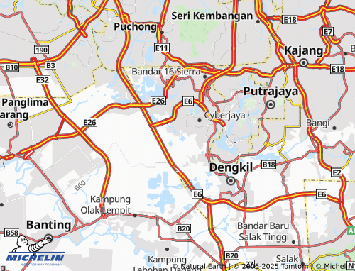 Carte MICHELIN Taman Pinggiran Cyber - ViaMichelin