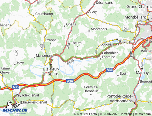 Mapa MICHELIN Les Beussières - ViaMichelin
