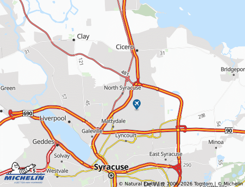 Mapa MICHELIN North Syracuse - ViaMichelin