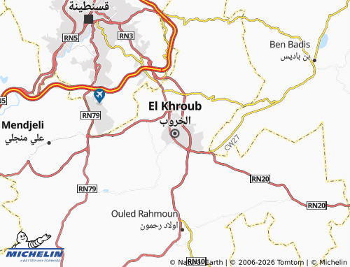 Carte MICHELIN El Khroub - ViaMichelin