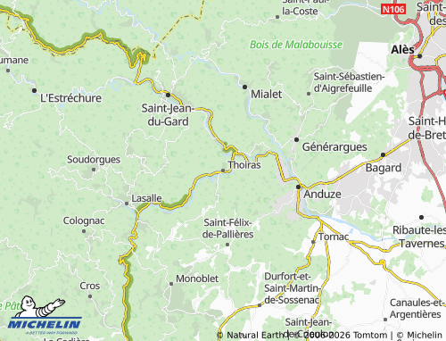 Mapa MICHELIN Thoiras - ViaMichelin