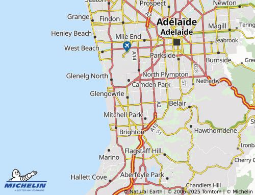 MICHELIN Glengowrie map - ViaMichelin