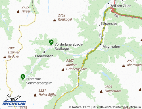 MICHELIN-Landkarte Innerberg - ViaMichelin