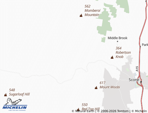 Mapa MICHELIN Upper Dartbrook - ViaMichelin