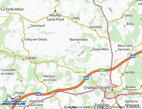 Mapa MICHELIN Monthiers - ViaMichelin