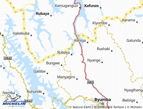 Mapa MICHELIN Rubaya - ViaMichelin