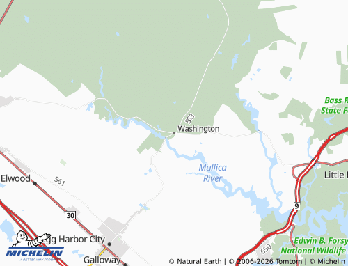 Mappa MICHELIN Washington - ViaMichelin