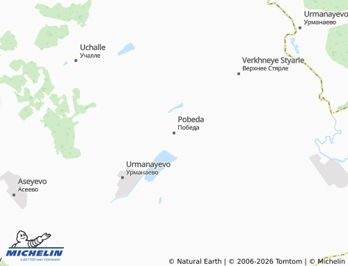 MICHELIN-Landkarte Pobeda - ViaMichelin