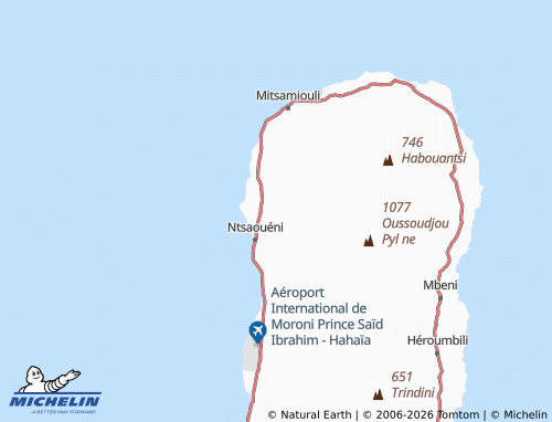 MICHELIN Miréréni map - ViaMichelin