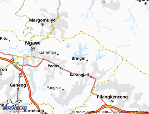 MICHELIN-Landkarte Waduk Pondok - ViaMichelin