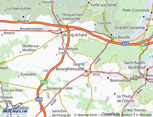 MICHELIN Bosc-Bénard-Commin map - ViaMichelin