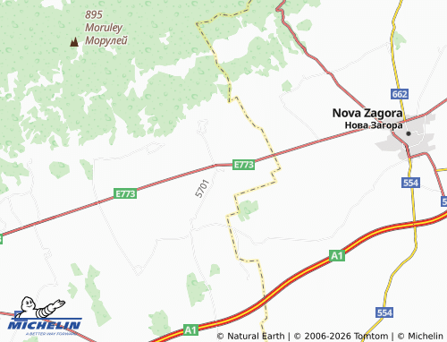 Mapa MICHELIN Podslon - ViaMichelin