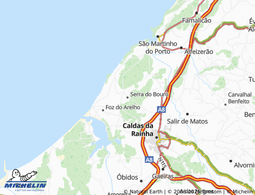MICHELIN Serra do Bouro map - ViaMichelin