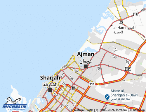 MICHELIN Nakheel 2 map - ViaMichelin