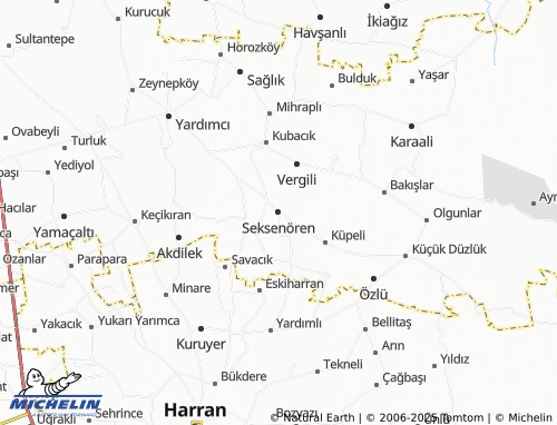 MICHELIN Seksenören map - ViaMichelin
