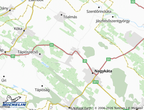 MICHELIN Szentmártonkáta map - ViaMichelin