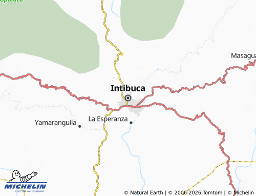 MICHELIN Intibucá map - ViaMichelin