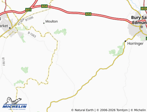 Carte MICHELIN Ousden - ViaMichelin