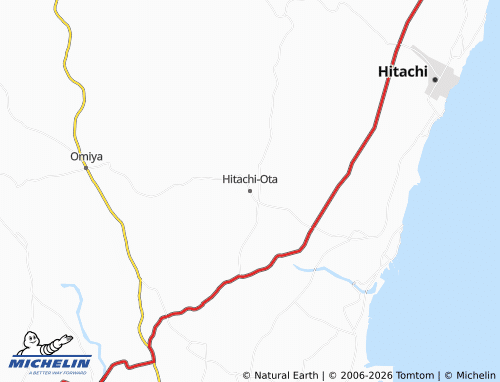 Mappa MICHELIN Hitachi-Ota - ViaMichelin