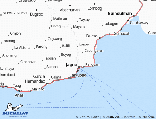 MICHELIN Tubod Monte map - ViaMichelin