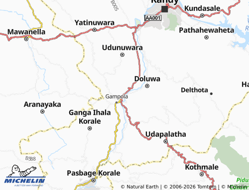 Mapa MICHELIN Bothalapitiya - ViaMichelin