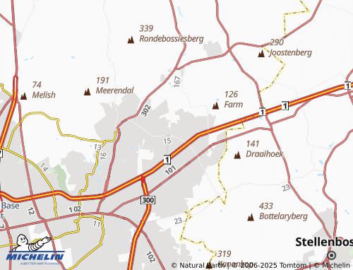 MICHELIN Bonny Brook map - ViaMichelin
