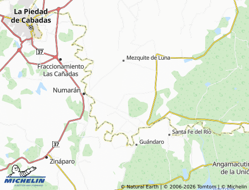 Mapa MICHELIN Cruces de Rojas - ViaMichelin