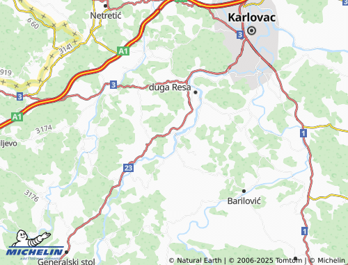 MICHELIN Belavići map - ViaMichelin